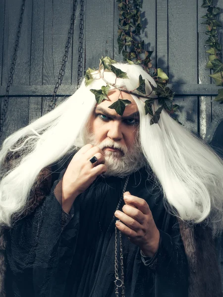 Zeus hombre con barba — Foto de Stock
