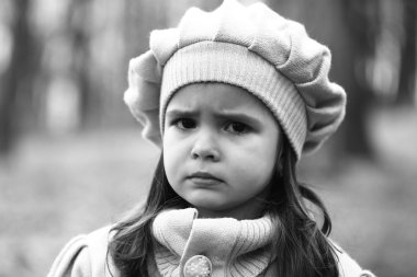 sonbahar Park küçük kız