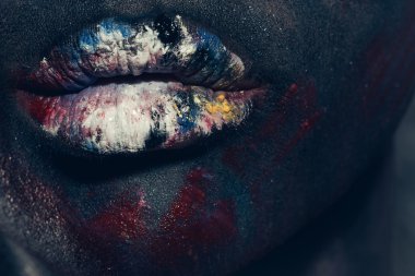 Kadın paited dudaklar