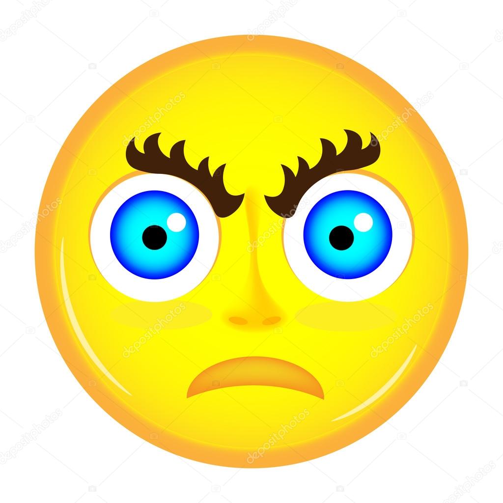 Gele boos emoticon vectorafbeelding door © ⬇ Vectorstock 108176698