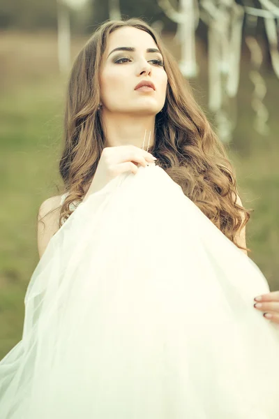 Sensual attractive bride — Stock Photo, Image