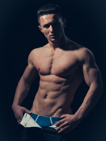 Sexy muskulöser Mann — Stockfoto