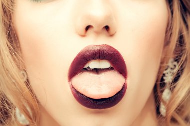 kadın seksi dudaklar