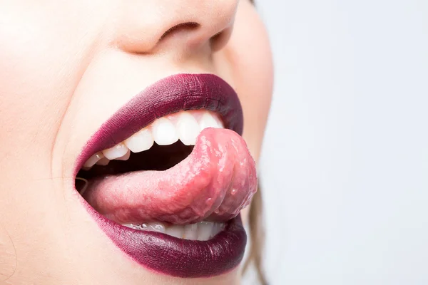 性感的女性嘴唇 — 图库照片