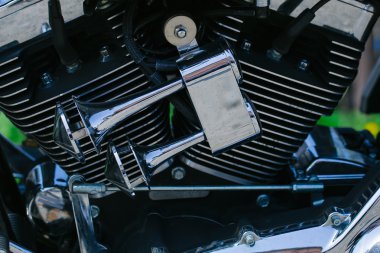 Motosiklet'ın krom motoru