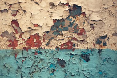 Paslı metal arka plan boya ile