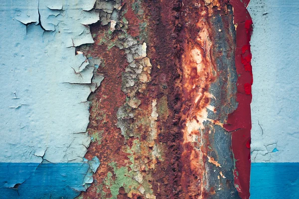 Ржавый металлический фон с краской — стоковое фото