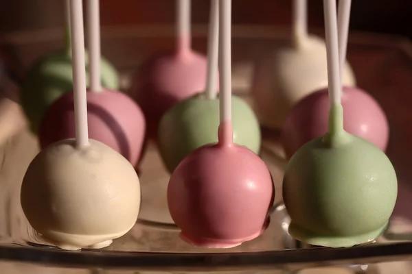 Leckere süße Cake Pops — Stockfoto