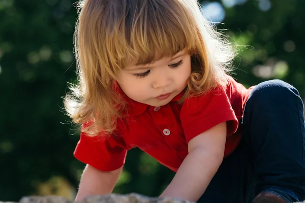 Close up of the adorable boy — Stock Photo, Image