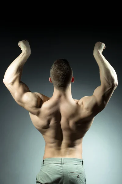 Muscular man with sexy body — Stock Photo, Image