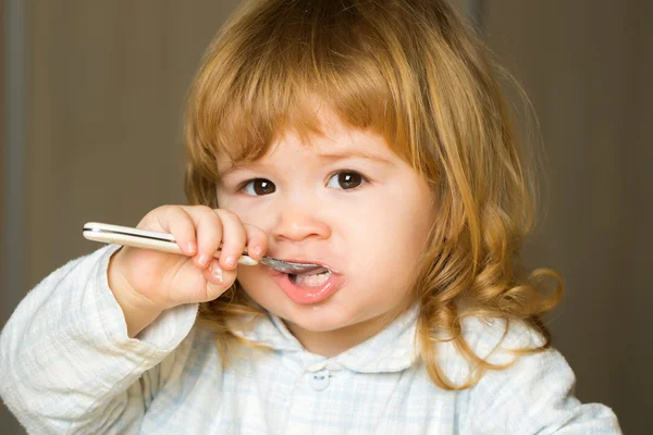 Baby boy with teeth brush