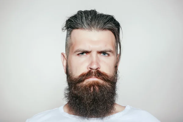 Serious bearded man — Stock Photo, Image