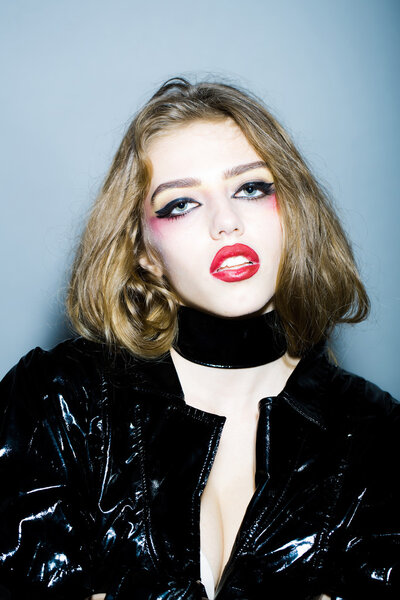 Pretty woman with makeup