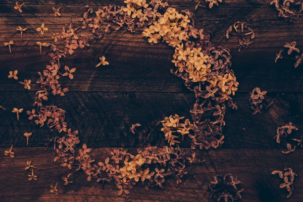 라일락 꽃 장식 화 환 — 스톡 사진
