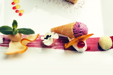 Waffle külahında dondurma