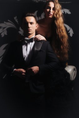 elegant young couple