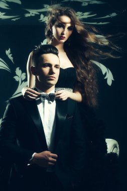 elegant young couple