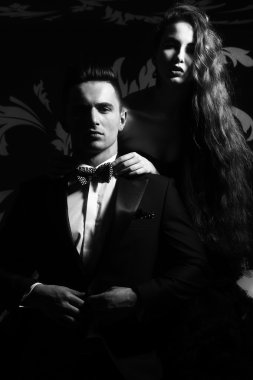 elegant young couple