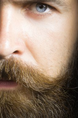 Yakışıklı sakallı adam.