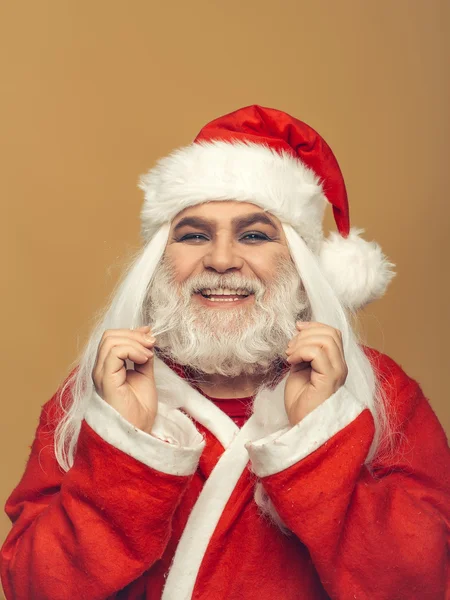 Sorrindo homem de Natal — Fotografia de Stock