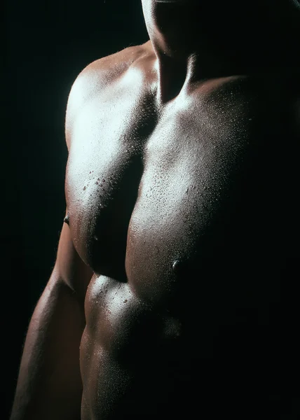 Mužské nahé hrudi — Stock fotografie
