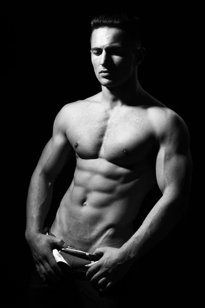 Sexy muscular man — Stock Photo, Image