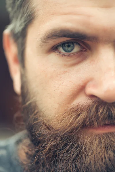 Портрет красивого бородатого мужчины — стоковое фото
