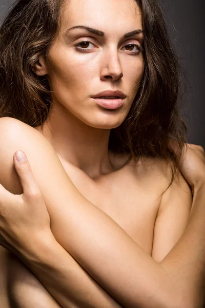 Sexy young woman with long hair — Stock Photo, Image