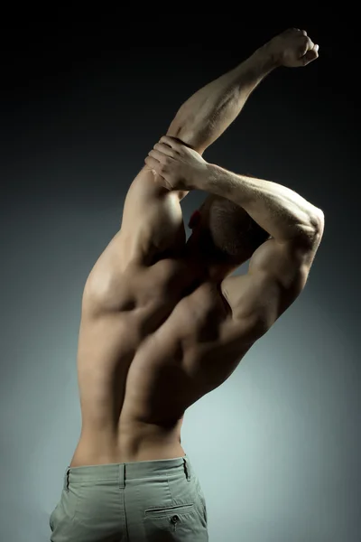 Homem muscular com corpo sexy Imagens Royalty-Free