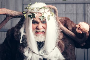 Zeus Tanrı boynuzları ile