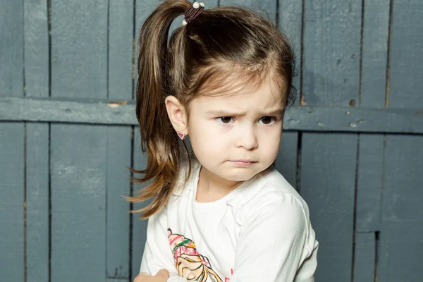 Menina pequena closeup — Fotografia de Stock