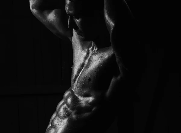 Muskulös sexig man — Stockfoto
