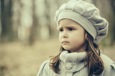 sonbahar Park küçük kız