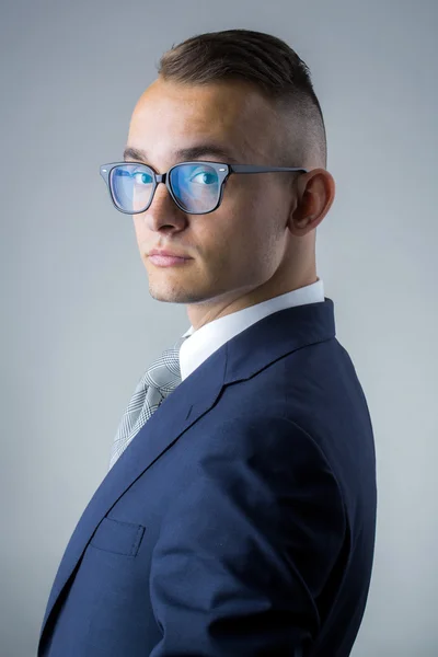 Young guy in glasses — Stock Photo, Image