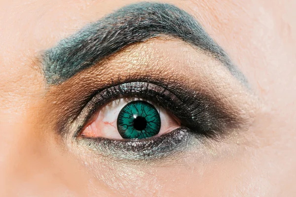 Male eye with makeup — Stock Photo, Image