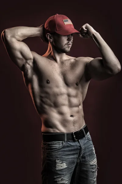 Muscular athletic man — Stock Photo, Image