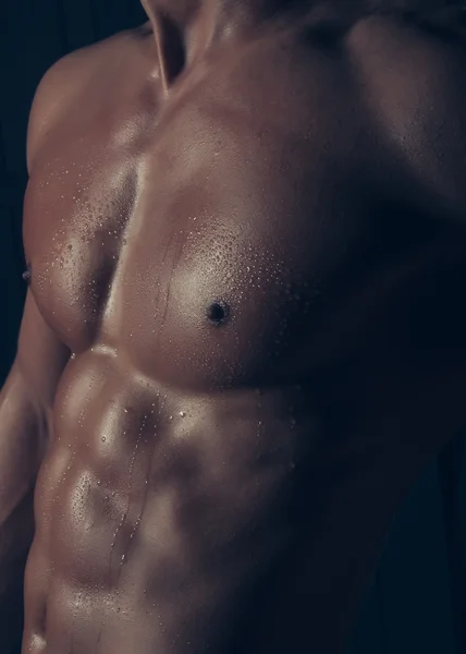 남성 근육 토르 소 — 스톡 사진