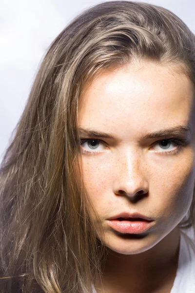 Woman portrait in studio Stock Image