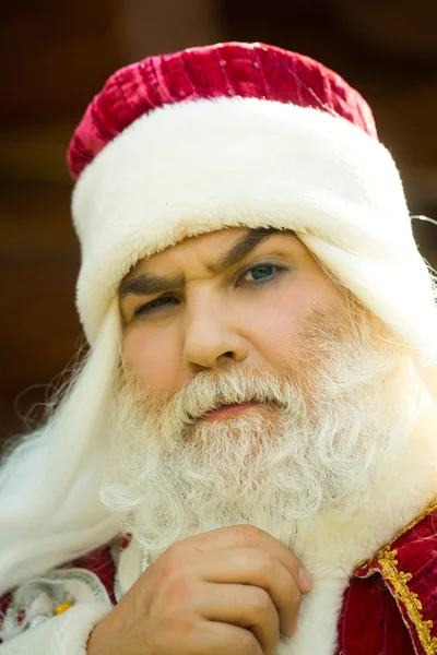 Porträt des Weihnachtsmannes — Stockfoto