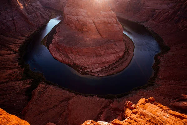 Arizona Horseshoe Bend of Colorado River in Grand Canyon. — Stock fotografie