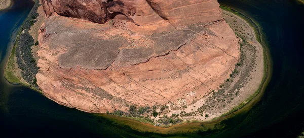 Panoramique de Horseshoe Bend, Page, Arizona. Horse Shoe Bend sur la rivière Colorado, Grand Canyon. — Photo