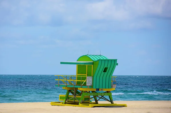 Miami Beach, Florida. Torre de Salvavidas Miami Beach, Florida. — Foto de Stock