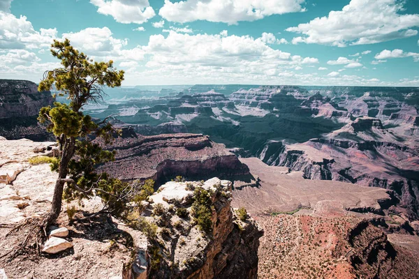 Grand Canyon extrémní panorama. Jižní okraj. Národní park v Arizoně. — Stock fotografie