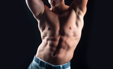 Çıplak erkek gövdesi. Seksi çıplak eşcinsel. Çıplak kaslı adam. Cinsel kaslı erkek. Homoseksüel, gurur, lgbtq, lgbt.