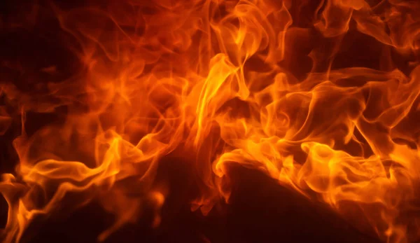 Fire flame texture. Abstract burning blaze flames for banner background. — Stock Photo, Image