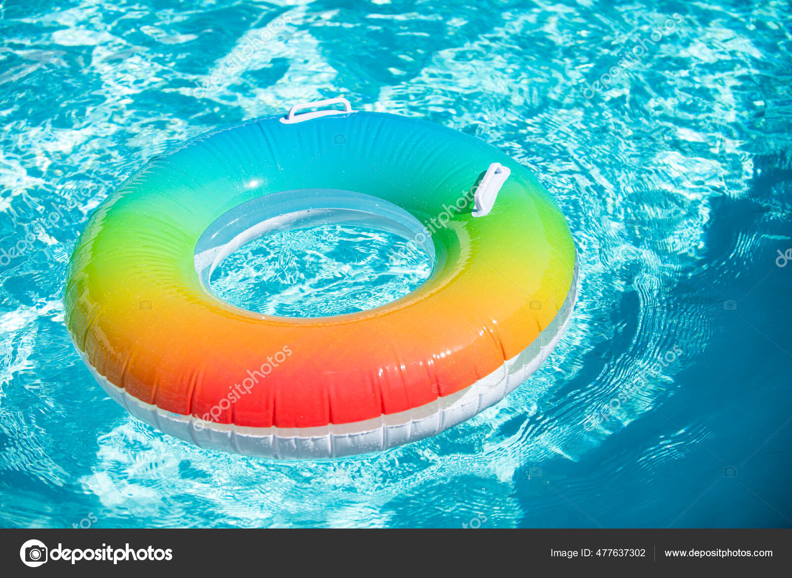 Intex 36 in. Colorful Transparent Inflatable Round Swimming Pool Ring Float  59251EP - The Home Depot