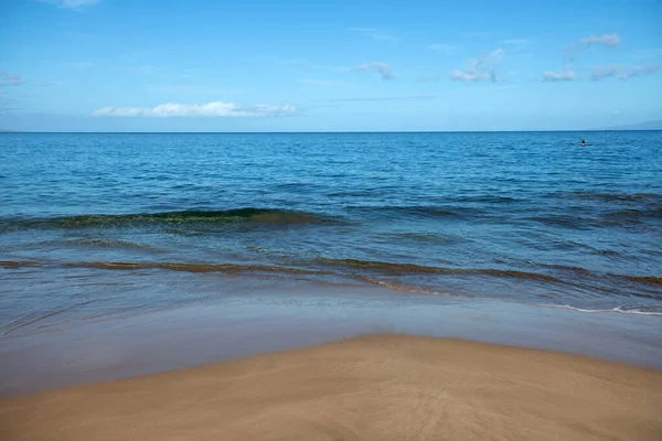 Liburan musim panas, latar belakang liburan pantai tropis dan laut biru. Pantai Hawaii. — Stok Foto