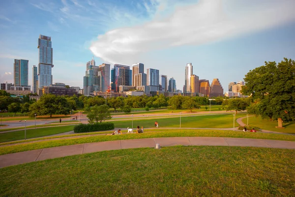 Zicht op Downtown Austin Texas in Verenigde Staten. — Stockfoto