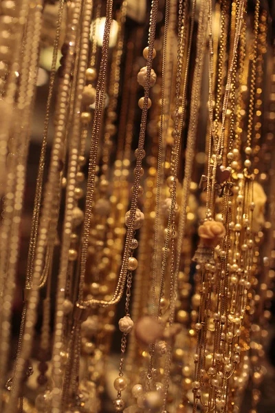 Beautiful jewelry of gold color — Zdjęcie stockowe