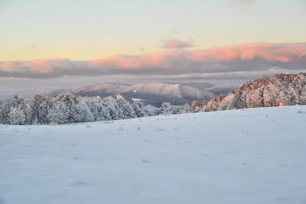 冬の風景です。サンセット. — ストック写真